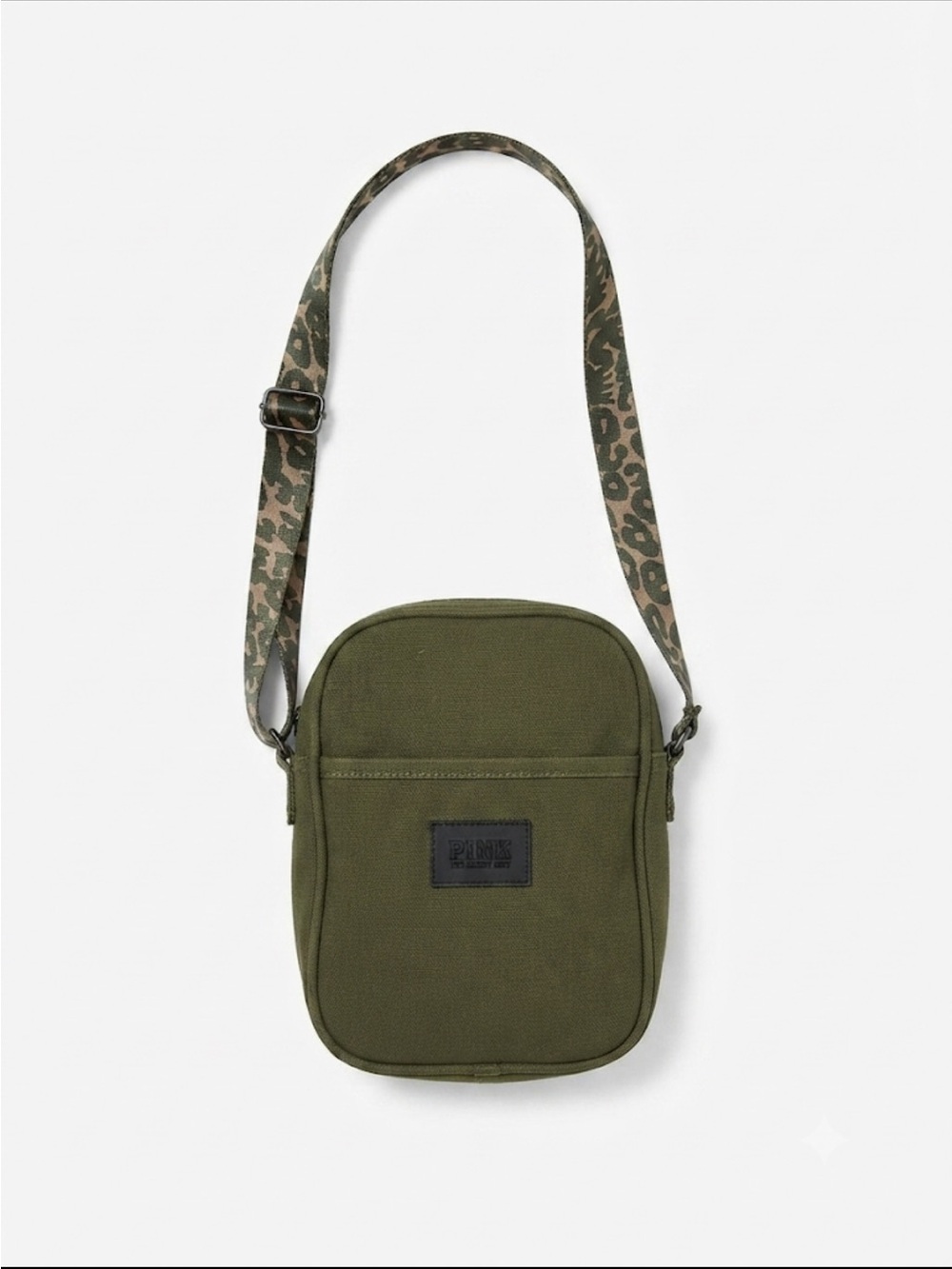 PINK Victoria's Secret Olive Green Crossbody Shoulder Bag
